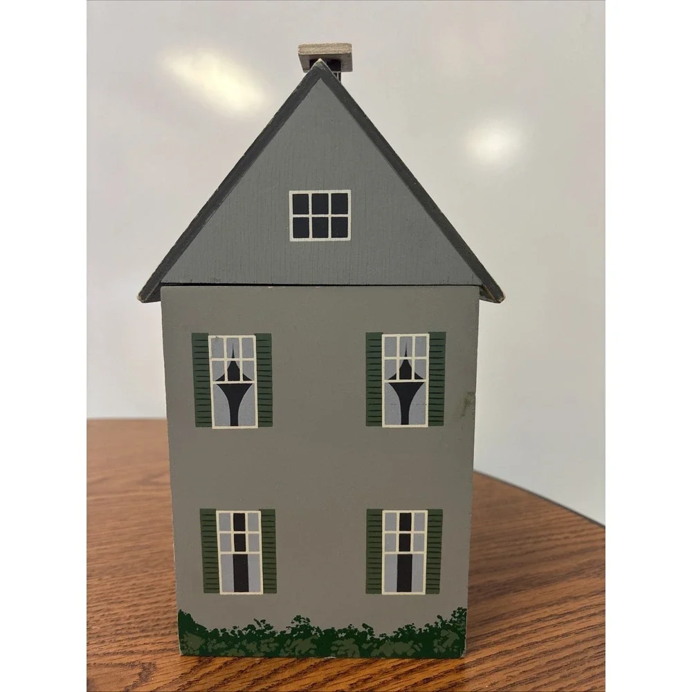 Flour House Wood Canister Farmhouse Decor with Plastic Liner‎ 11